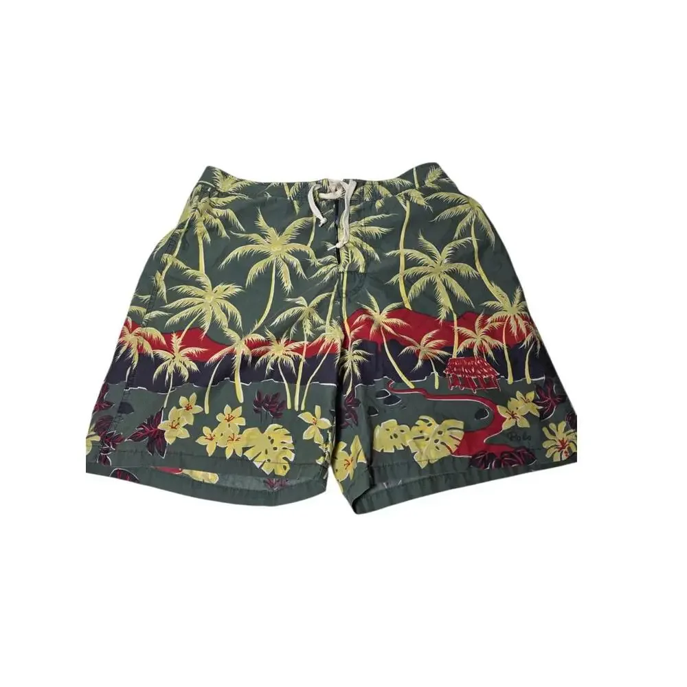 Polo Sport Ralph Lauren Swim Trunks Men’s 32 Tropical Palm Print Vintage Shorts‎